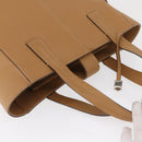 BALLY Hand Bag Leather Brown Silver Auth 153783-6