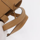 BALLY Hand Bag Leather Brown Silver Auth 153783-7