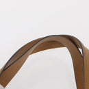 BALLY Hand Bag Leather Brown Silver Auth 153783-8