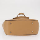 BALLY Hand Bag Leather Brown Silver Auth 153783-5