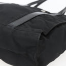 PRADA Hand Bag Nylon Black Silver Auth 153784-15
