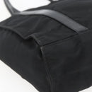 PRADA Hand Bag Nylon Black Silver Auth 153784-16