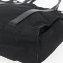 PRADA Hand Bag Nylon Black Silver Auth 153784-17