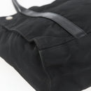 PRADA Hand Bag Nylon Black Silver Auth 153784-18