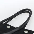 PRADA Hand Bag Nylon Black Silver Auth 153784-14