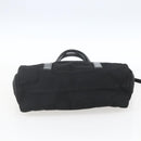 PRADA Hand Bag Nylon Black Silver Auth 153784-5