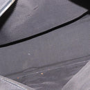 HERMES Her Line MM Hand Bag Canvas Gray Silver Auth 153785-17