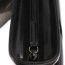 GUCCI Tote Bag Patent leather Black Gold Auth 153788-10