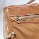 CELINE Macadam Canvas Tote Bag PVC Beige Gold Auth 153789-18