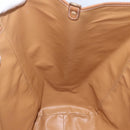 CELINE Macadam Canvas Tote Bag PVC Beige Gold Auth 153789-19