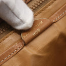 CELINE Macadam Canvas Tote Bag PVC Beige Gold Auth 153789-12