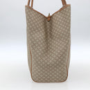 CELINE Macadam Canvas Tote Bag PVC Beige Gold Auth 153789-3