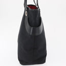 BVLGARI Tote Bag Canvas Black Silver Auth 153790-3