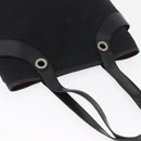 BVLGARI Tote Bag Canvas Black Silver Auth 153790-6