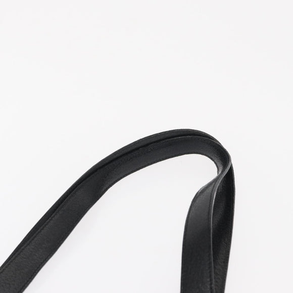 BVLGARI Tote Bag Canvas Black Silver Auth 153790