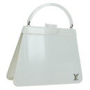 LOUIS VUITTON Hand Bag plastic White LV Auth 153794SAM-1