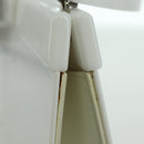 LOUIS VUITTON Hand Bag plastic White LV Auth 153794SAM-10