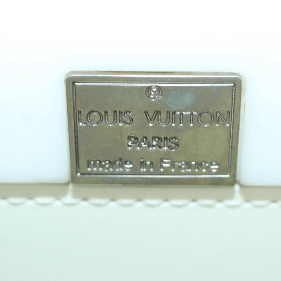 LOUIS VUITTON Hand Bag plastic White LV Auth 153794SAM