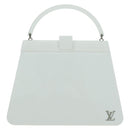 LOUIS VUITTON Hand Bag plastic White LV Auth 153794SAM-13