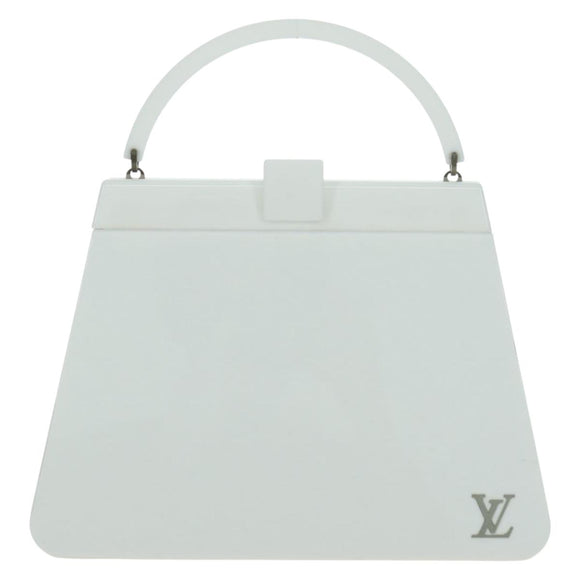 LOUIS VUITTON Hand Bag plastic White LV Auth 153794SAM