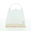 LOUIS VUITTON Hand Bag plastic White LV Auth 153794SAM-12