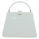 LOUIS VUITTON Hand Bag plastic White LV Auth 153794SAM-2
