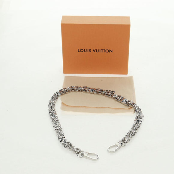 LOUIS VUITTON Chain Strap metal Silver tone LV Auth 153797SAM