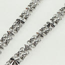 LOUIS VUITTON Chain Strap metal Silver tone LV Auth 153797SAM-4