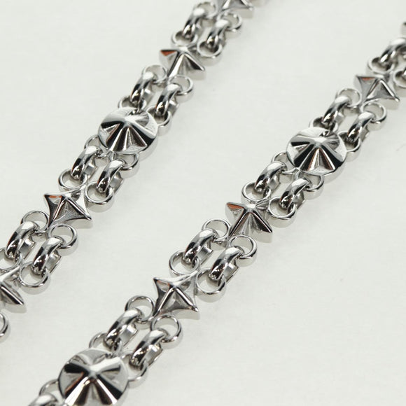 LOUIS VUITTON Chain Strap metal Silver tone LV Auth 153797SAM