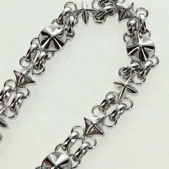 LOUIS VUITTON Chain Strap metal Silver tone LV Auth 153797SAM