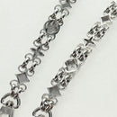 LOUIS VUITTON Chain Strap metal Silver tone LV Auth 153797SAM-8