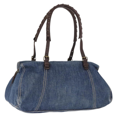 Miu Miu Shoulder Bag Denim Blue Auth 153798V