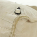 BALENCIAGA City Hand Bag Leather 2way White 115748 Auth 153799V-19