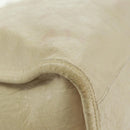 BALENCIAGA City Hand Bag Leather 2way White 115748 Auth 153799V-20