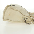 BALENCIAGA City Hand Bag Leather 2way White 115748 Auth 153799V-7