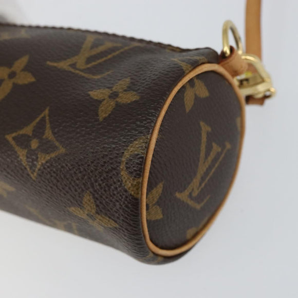 LOUIS VUITTON Monogram Papillon Pouch LV Auth 153802