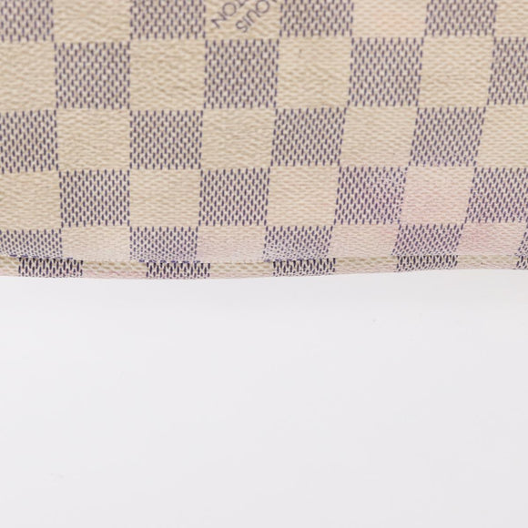 LOUIS VUITTON Damier Azur Neverfull MM Tote Bag N41605 LV Auth 153808