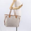 LOUIS VUITTON Damier Azur Neverfull MM Tote Bag N41605 LV Auth 153808-23
