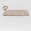 LOUIS VUITTON Damier Azur Neverfull MM Pouch LV Auth 153809-6