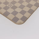 LOUIS VUITTON Damier Azur Neverfull MM Pouch LV Auth 153809-15