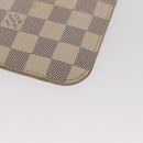 LOUIS VUITTON Damier Azur Neverfull MM Pouch LV Auth 153809-17