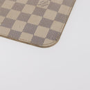 LOUIS VUITTON Damier Azur Neverfull MM Pouch LV Auth 153809-18