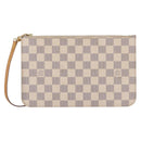 LOUIS VUITTON Damier Azur Neverfull MM Pouch LV Auth 153809-13