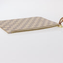 LOUIS VUITTON Damier Azur Neverfull MM Pouch LV Auth 153809-7