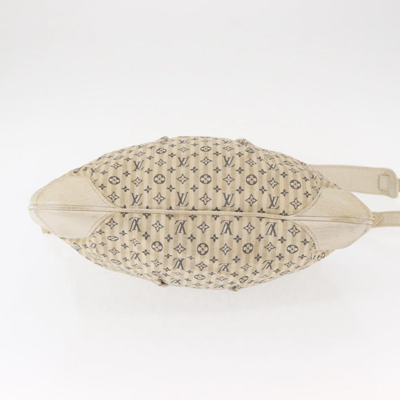 LOUIS VUITTON Monogram Mini Lin Croisette Marina PM Bag Blue M95494 Auth 153810