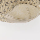 LOUIS VUITTON Monogram Mini Lin Croisette Marina PM Bag Blue M95494 Auth 153810-16