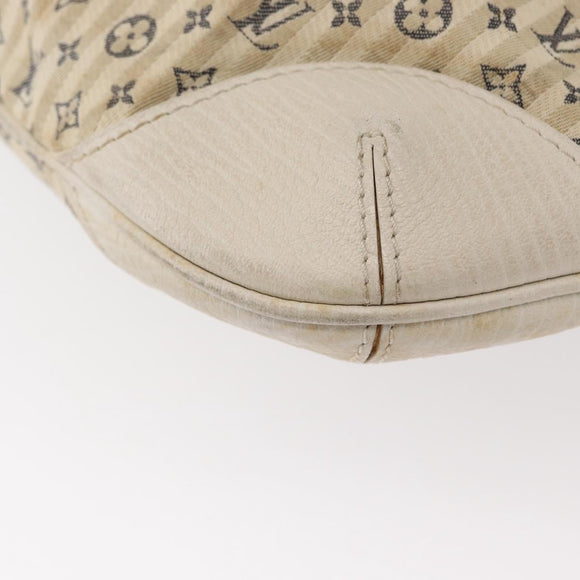 LOUIS VUITTON Monogram Mini Lin Croisette Marina PM Bag Blue M95494 Auth 153810