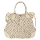 LOUIS VUITTON Monogram Mini Lin Croisette Marina PM Bag Blue M95494 Auth 153810-13