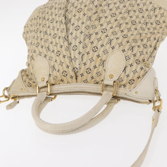 LOUIS VUITTON Monogram Mini Lin Croisette Marina PM Bag Blue M95494 Auth 153810