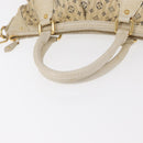 LOUIS VUITTON Monogram Mini Lin Croisette Marina PM Bag Blue M95494 Auth 153810-7